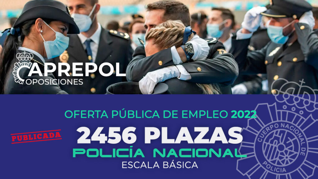 Plazas Policía Nacional Escala Básica Convocatoria 2022